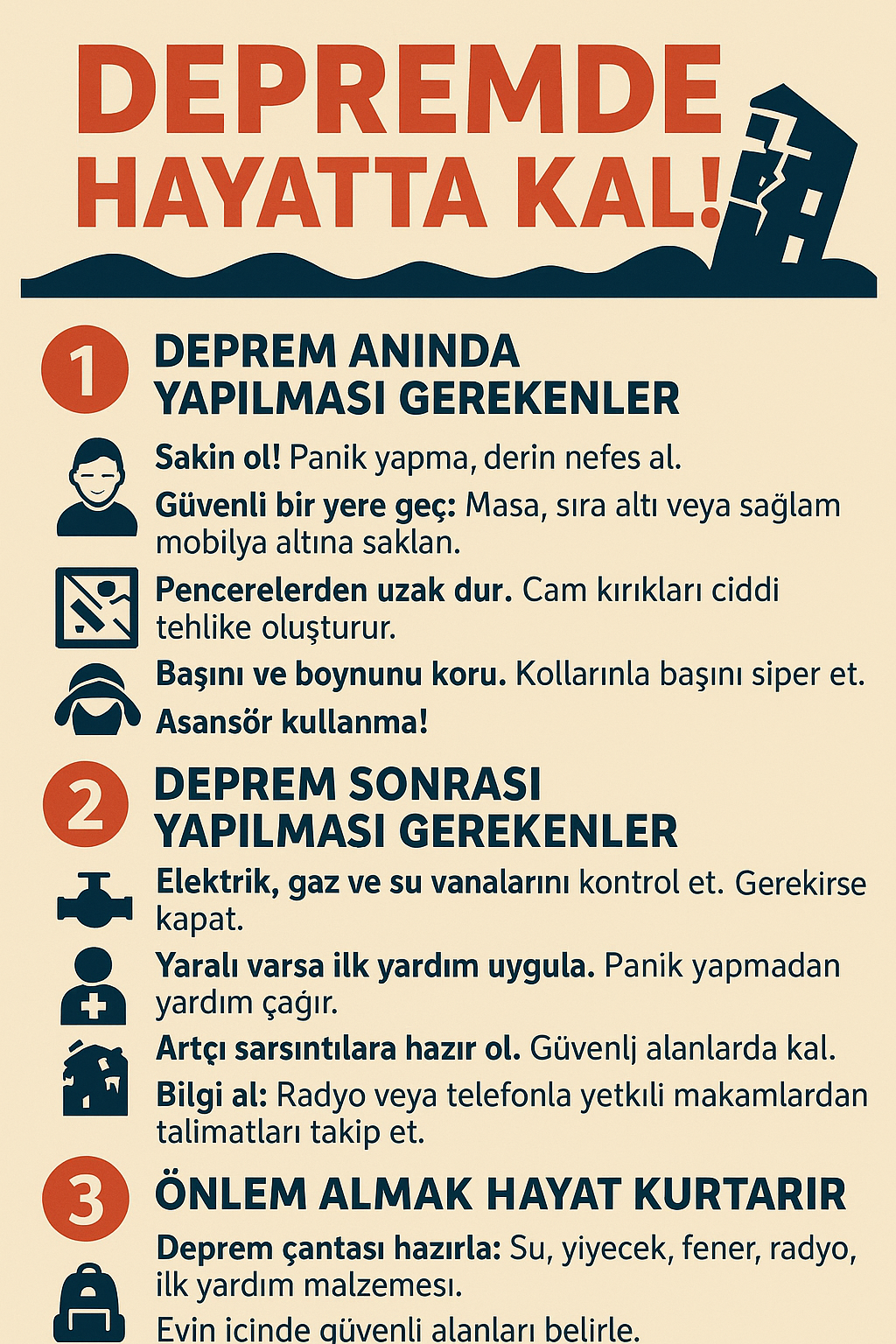 Depremde Hayatta Kalmak